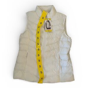 32° Heat White Lightweight Puffer Vest – Women’s Small – Zip Front